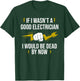 Funny Electrician Art Women Lineman Electrical Humor T-Shirt - T-Shirt | Forest