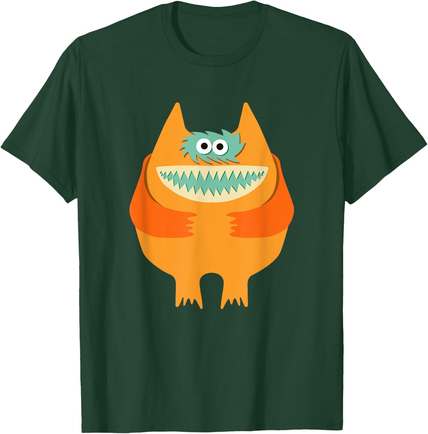 Vintage Nauga Stuffed Animal Cute Monster Throwback T-Shirt - T-Shirt | Forest