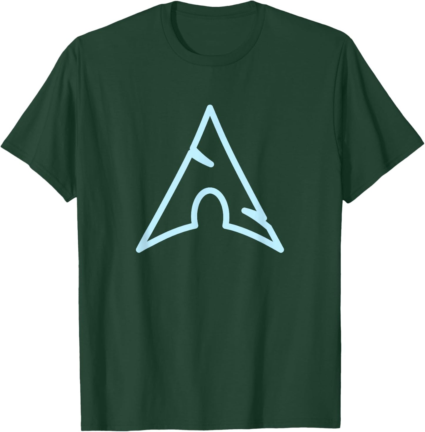 Arch Linux lovers Blue Large Logo Open Source Os T-Shirt - T-Shirt | Forest