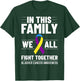 Bladder Cancer Ribbon Awareness Chemo Survivor T-Shirt - T-Shirt | Forest