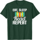 Eat, Sleep, Read Repeat T-Shirt - T-Shirt | Forest