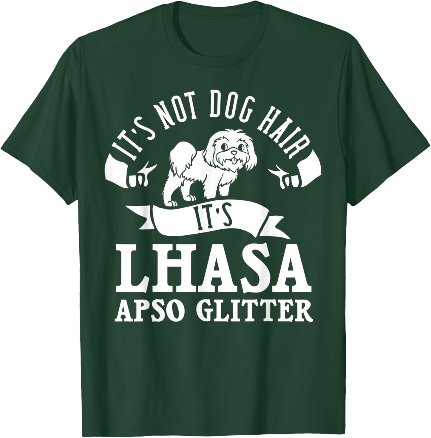 Lhasa Apso Dog Gift Puppies Owner Lover T-Shirt - T-Shirt | Forest
