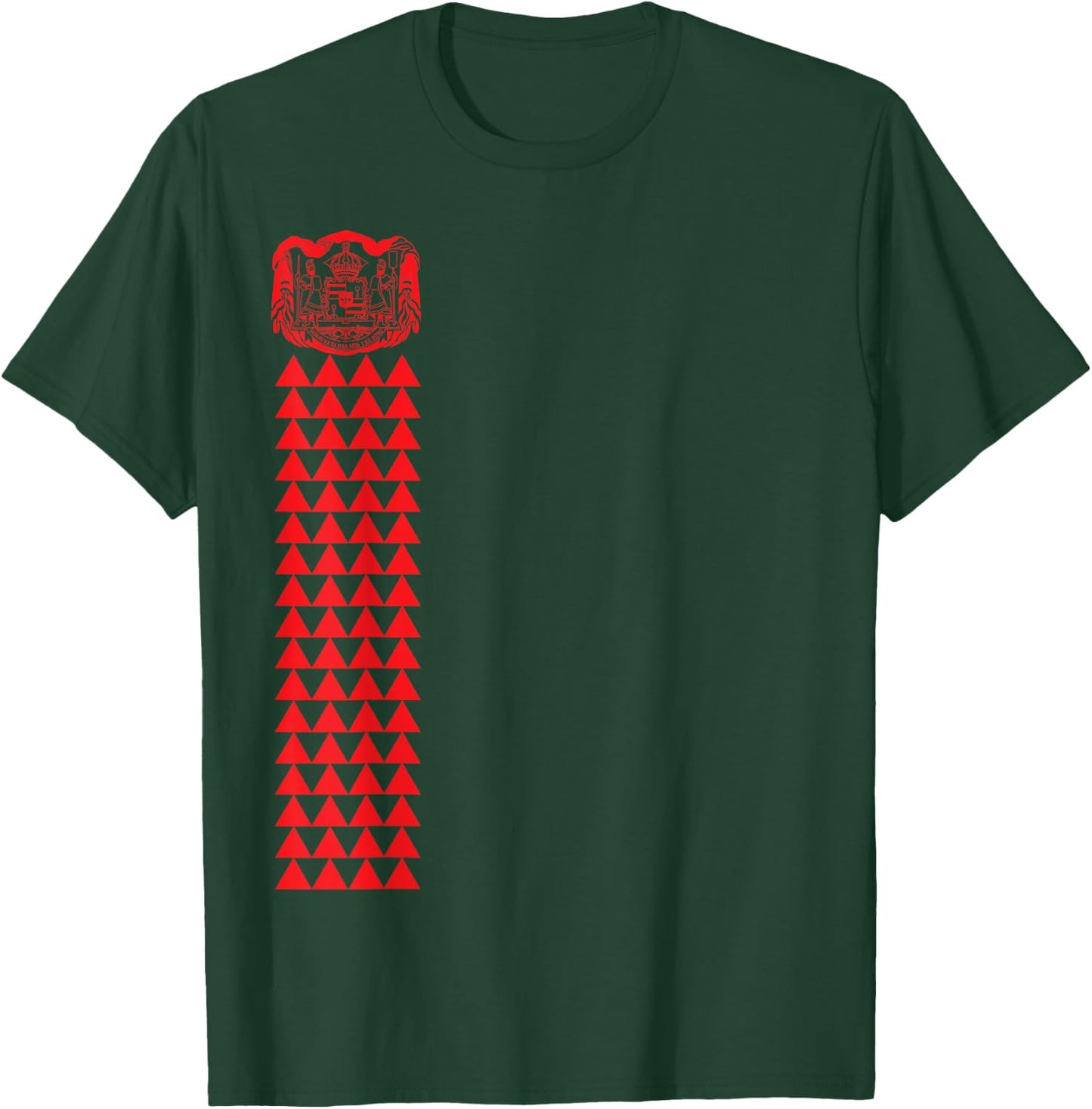 Tribal Hawaiian Island Design T-Shirt - T-Shirt | Forest