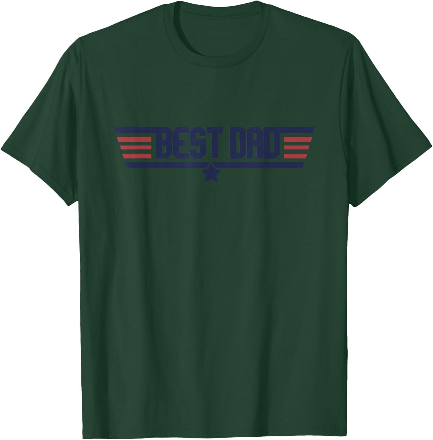 Best Dad Cool Funny Military Fathers Day Gift Dads T-Shirt - T-Shirt | Forest