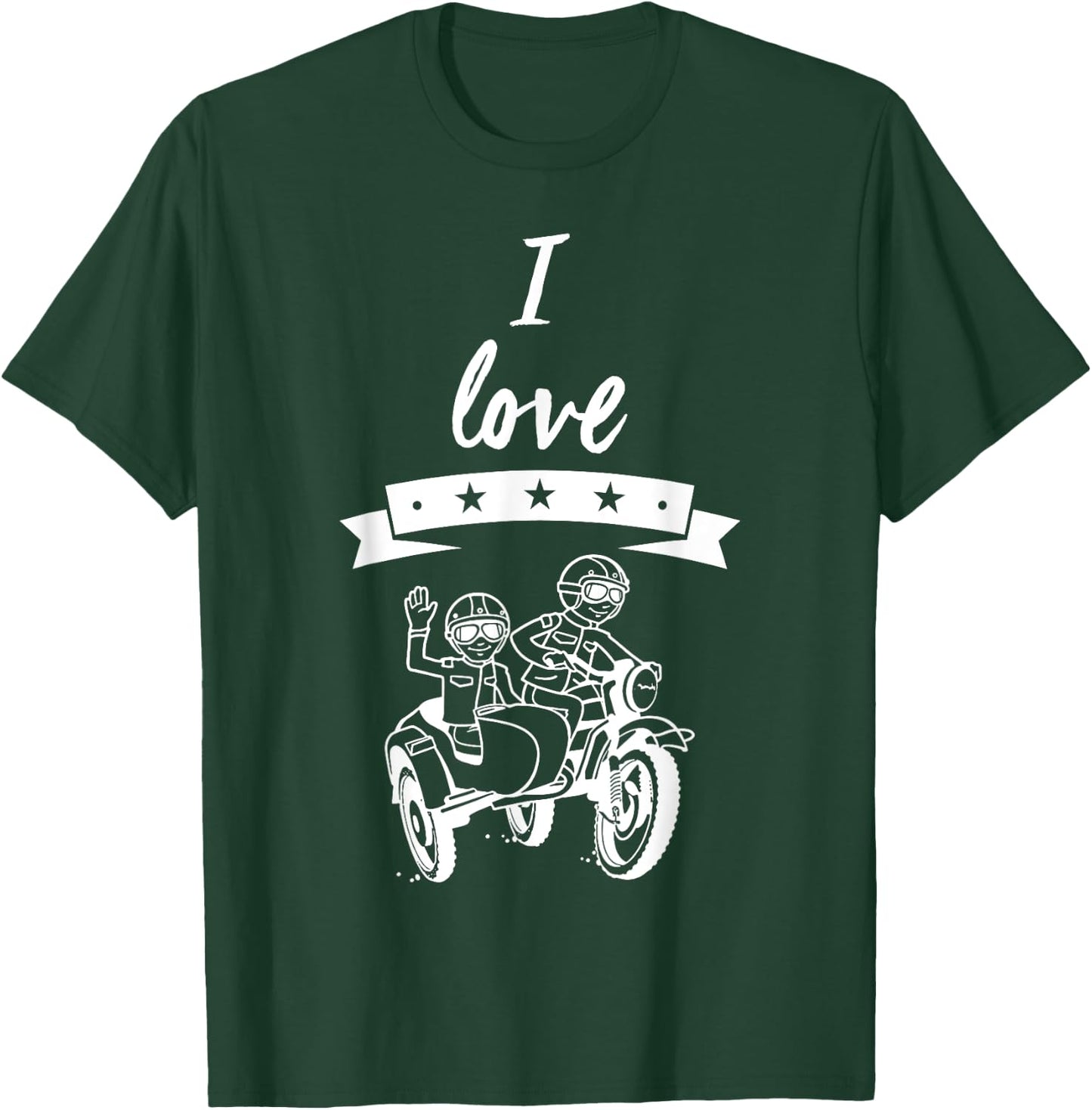 Ural motorcycle team, off-road motorcyclist saying T-Shirt - T-Shirt | Forest