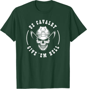 Give 'Em Hell Cavalry Scout T-Shirt - T-Shirt | Forest