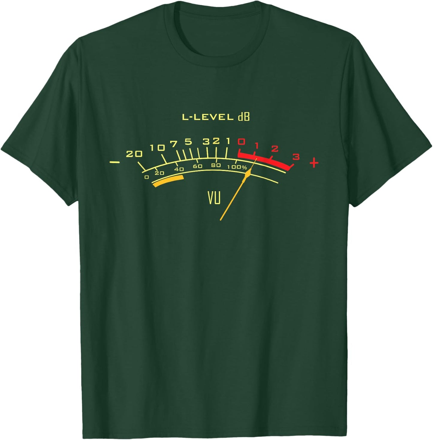 VU Meter T Shirt Sound Engineer, Analog T-Shirt - T-Shirt | Forest