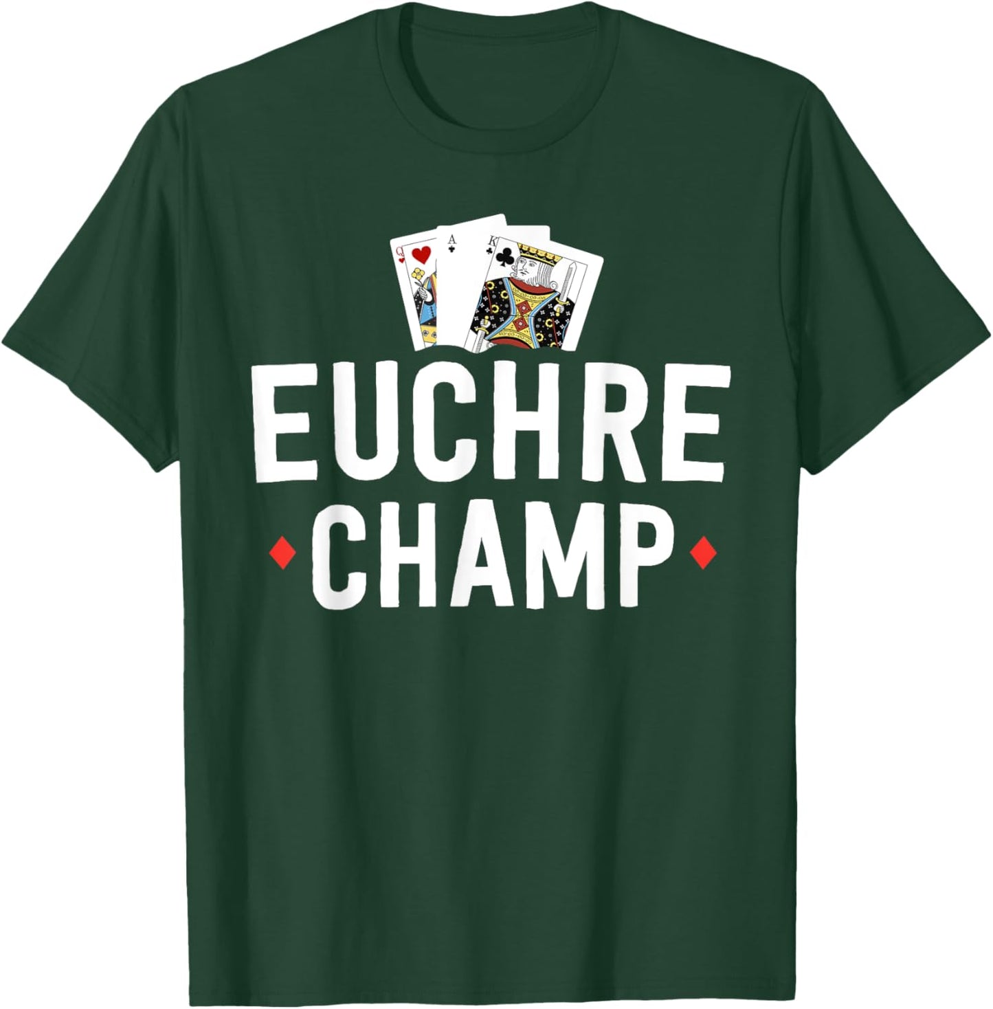 Funny Euchre Shirt Euchre Bustle Player Tournament T-Shirt - T-Shirt | Forest