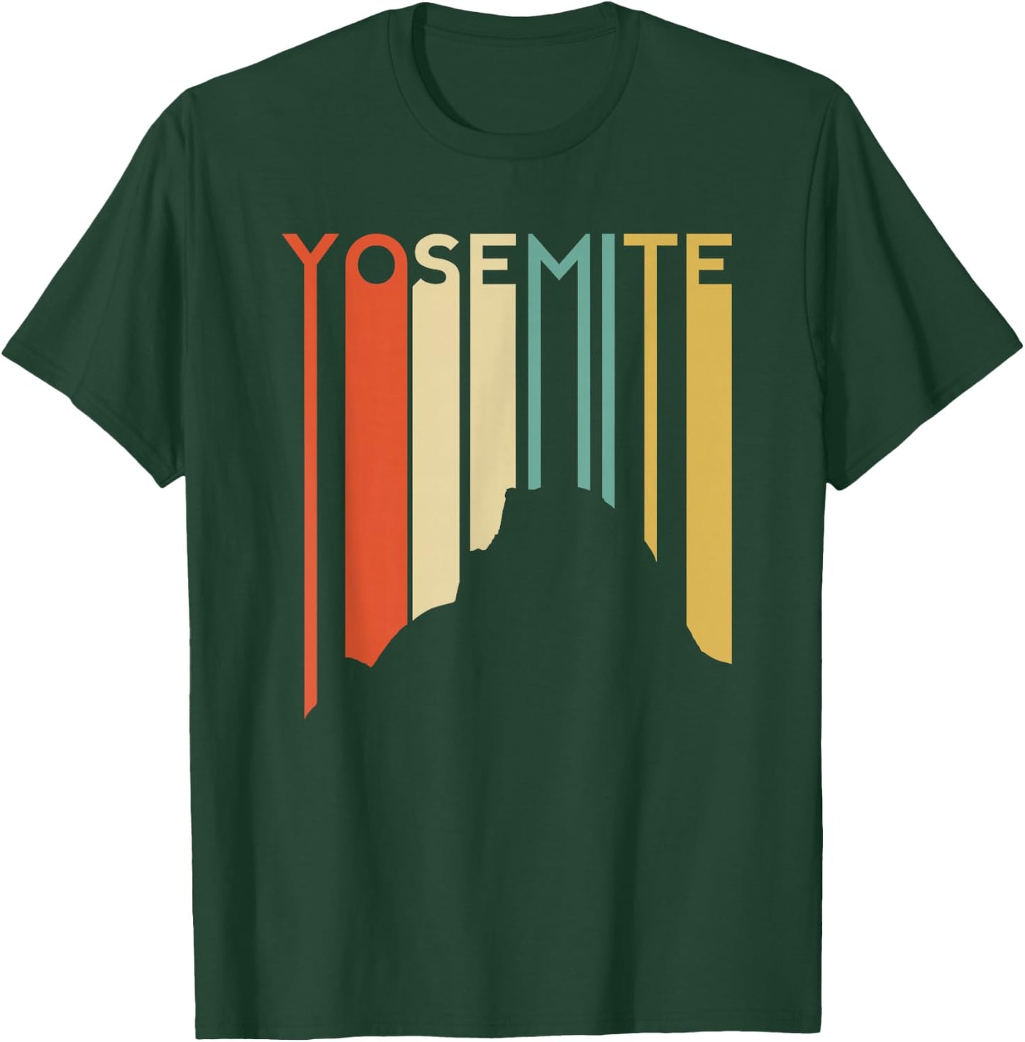 Yosemite National Park Vintage Retro Half Dome California Ca T-Shirt - T-Shirt | Forest