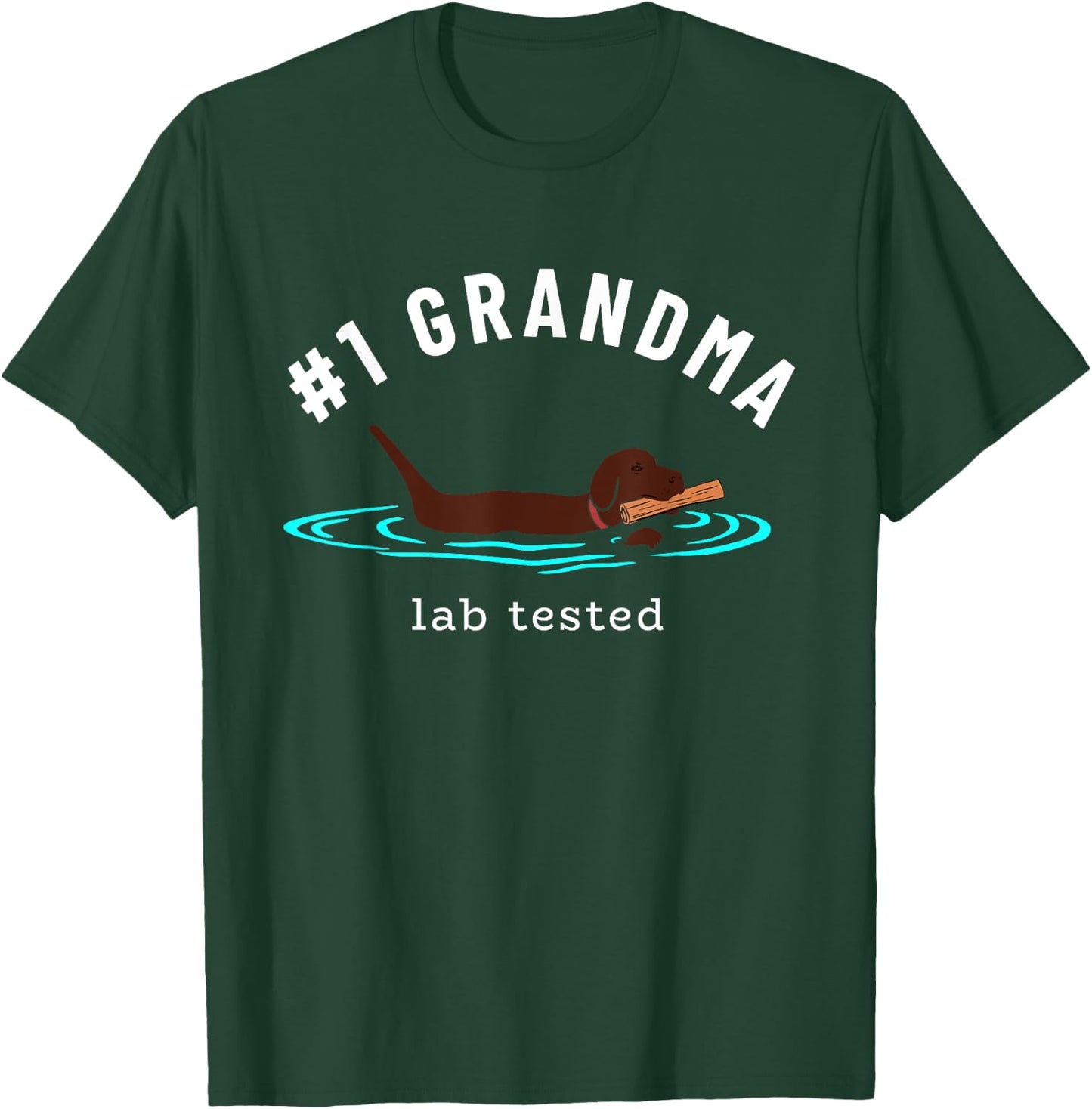 Lab Grandma Chocolate Labrador Retriever Dog Grandparent Women T-Shirt - T-Shirt | Forest