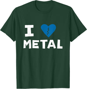 I Heart Metal Design T-Shirt - T-Shirt | Forest