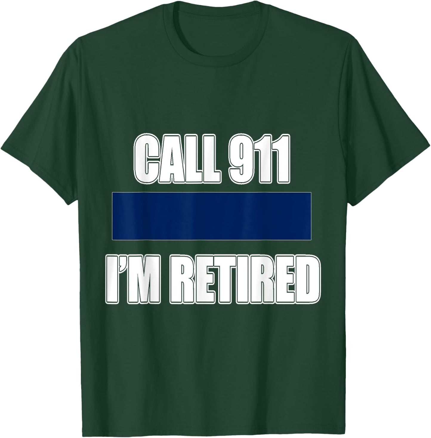 Retired Police Officer Retirement Gift Shirt Cop T-Shirt - T-Shirt | Forest