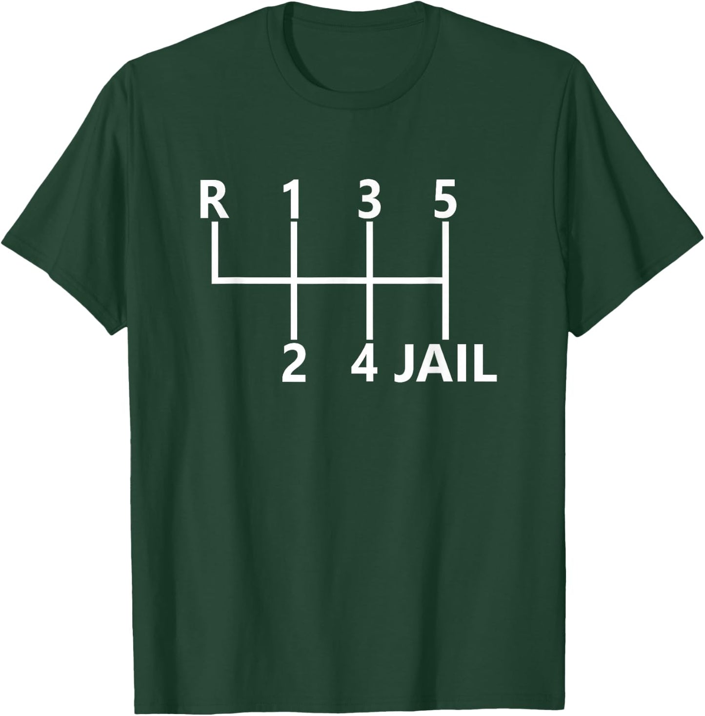 6 Speed Manual Transmission for Car Enthusiasts Humour T-Shirt - T-Shirt | Forest