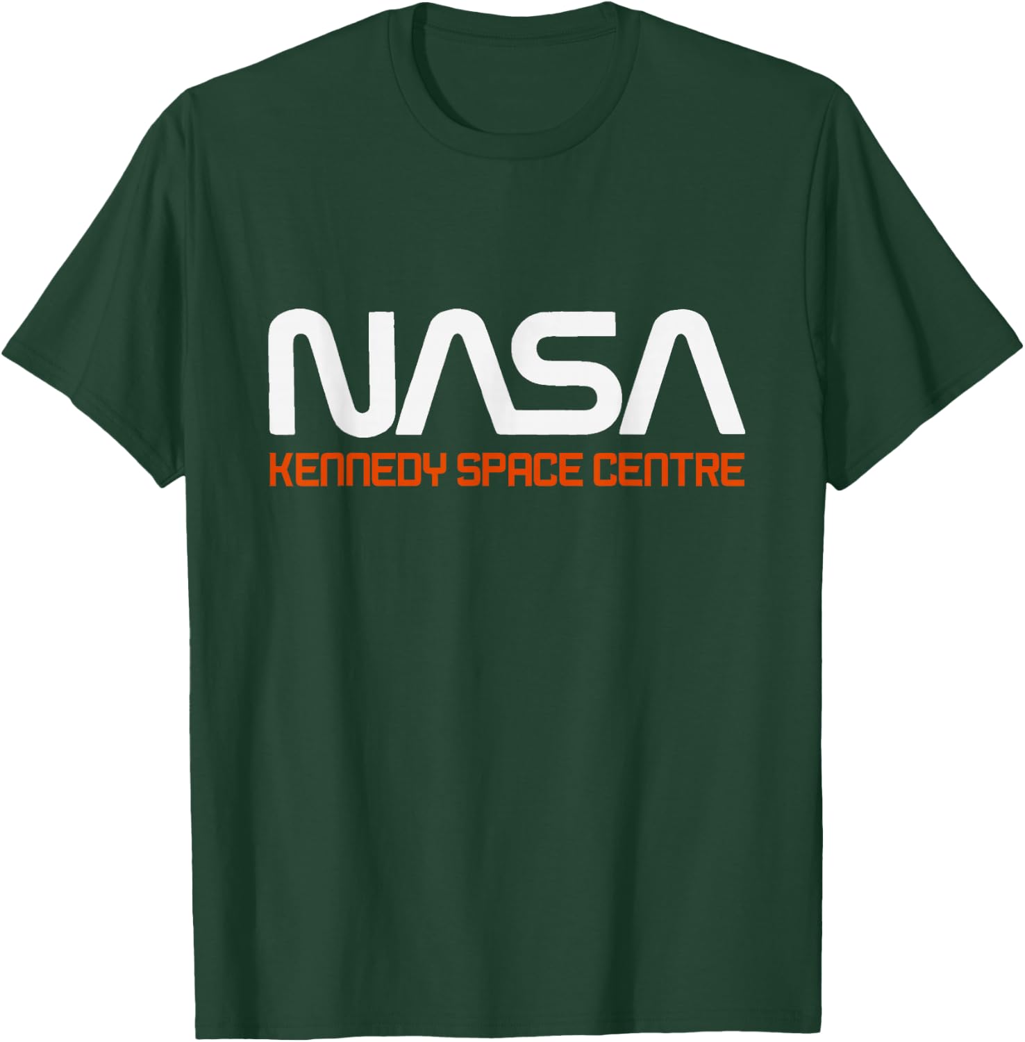 NASA Kennedy Space Centre Rocket Text T-Shirt - T-Shirt | Forest