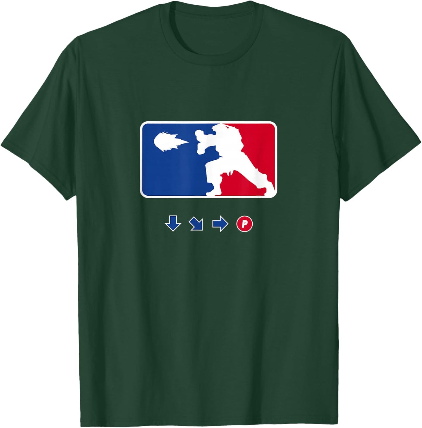 Hadouken Fighting Sports League - Funny Arcade Gamer T-Shirt - T-Shirt | Forest