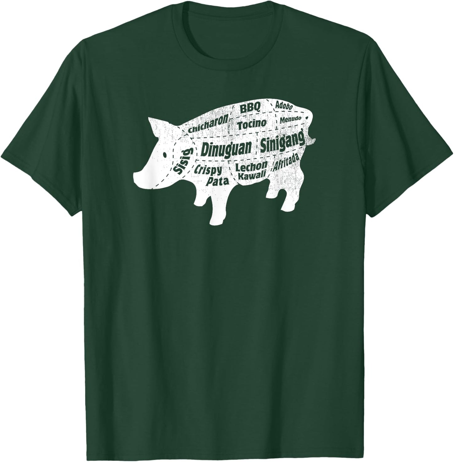 Funny Cool Pinoy Pinay Mahal Love Philippines - Filipino Food - Pig Pork Baboy Parts - Black - - Short Sleeve - Small - Classic Fit - Cotton 65%, Polyester 35% T-Shirt - T-Shirt | Forest
