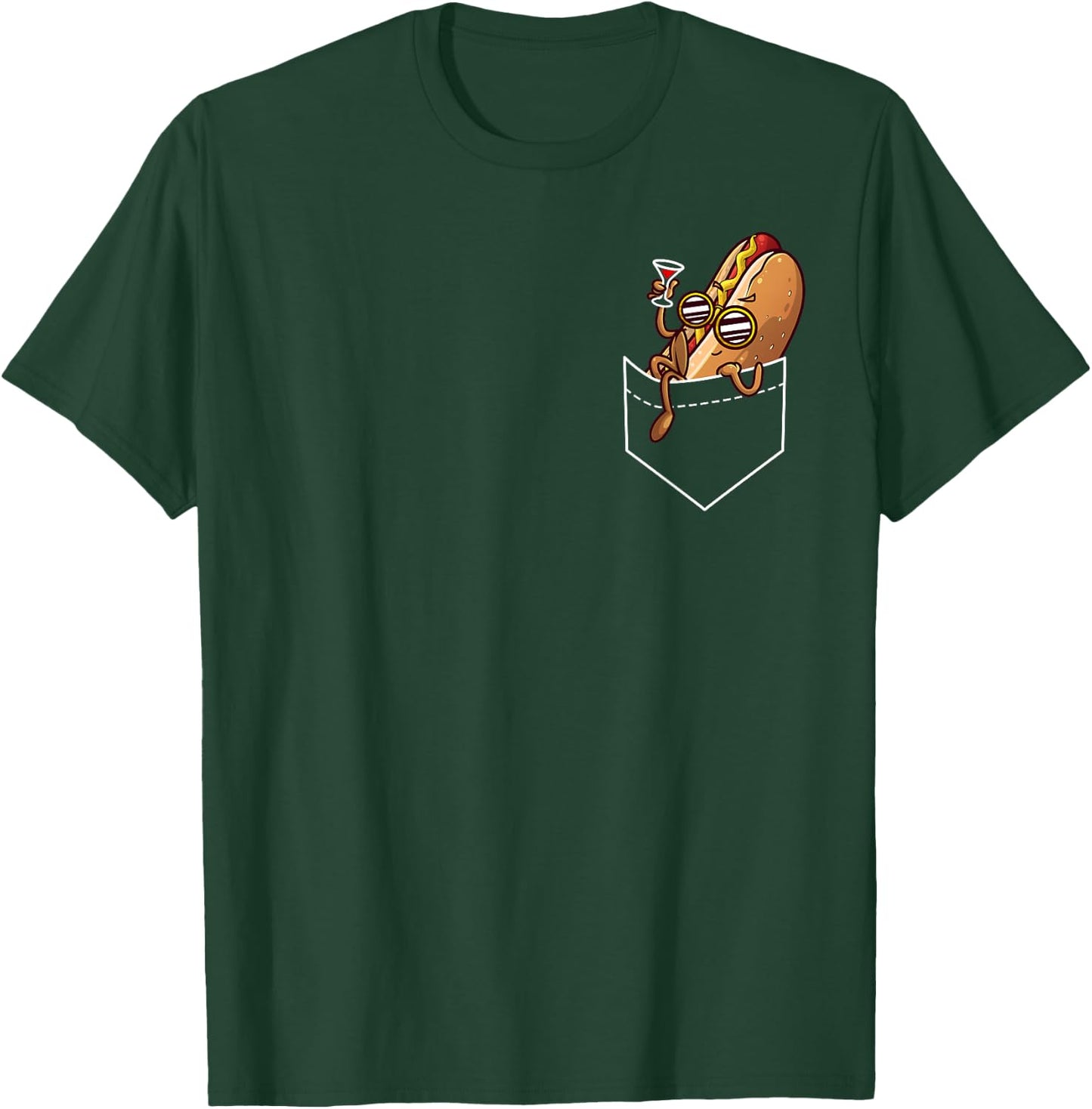 Cool Hot Dog Design Women Kids Dish Hot Dog Lovers T-Shirt - T-Shirt | Forest