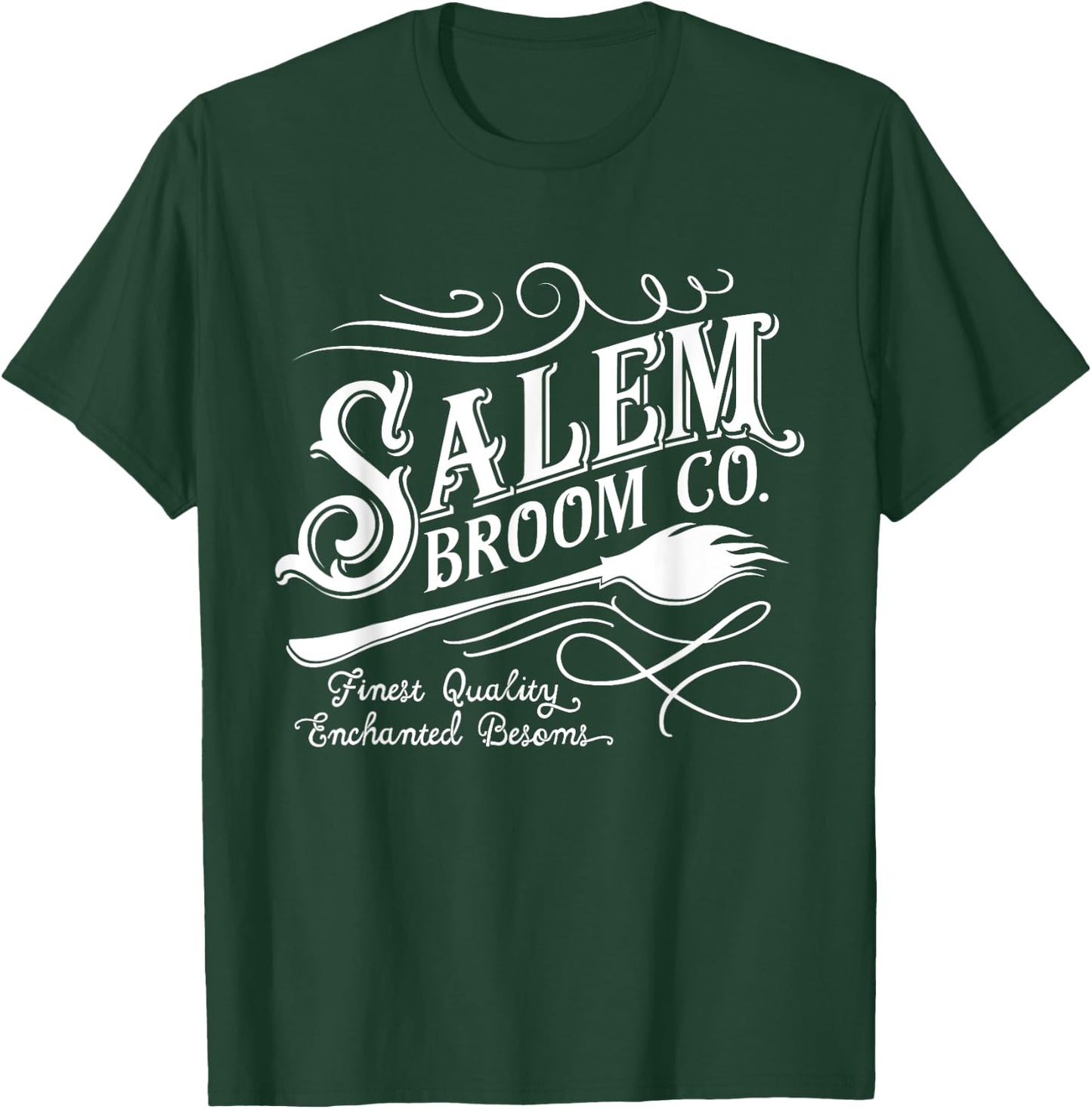 Salem Broom Company est 1692 Halloween T-Shirt - T-Shirt | Forest
