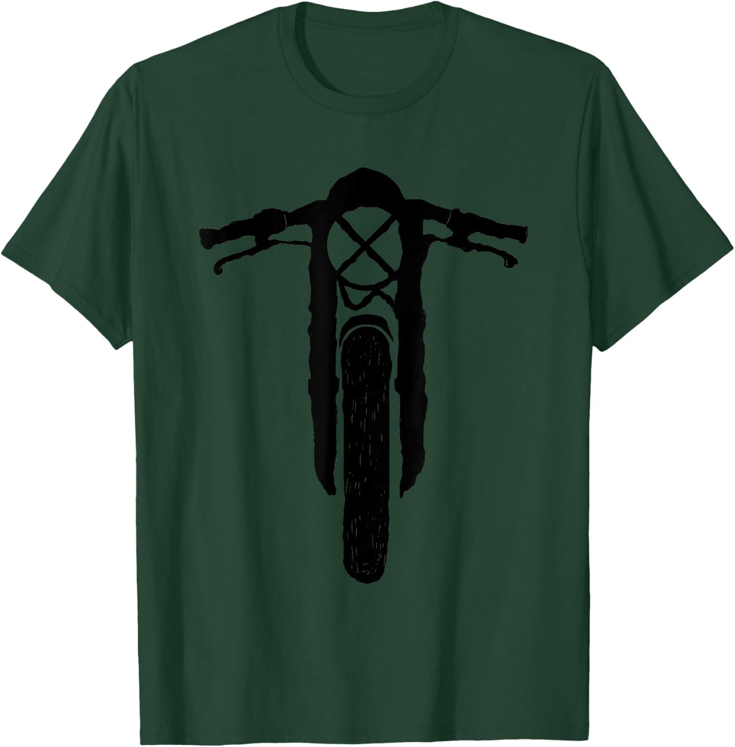 Cafe Racer - Vintage Motorcycle - Scrambler - Retro Bike T-Shirt - T-Shirt | Forest