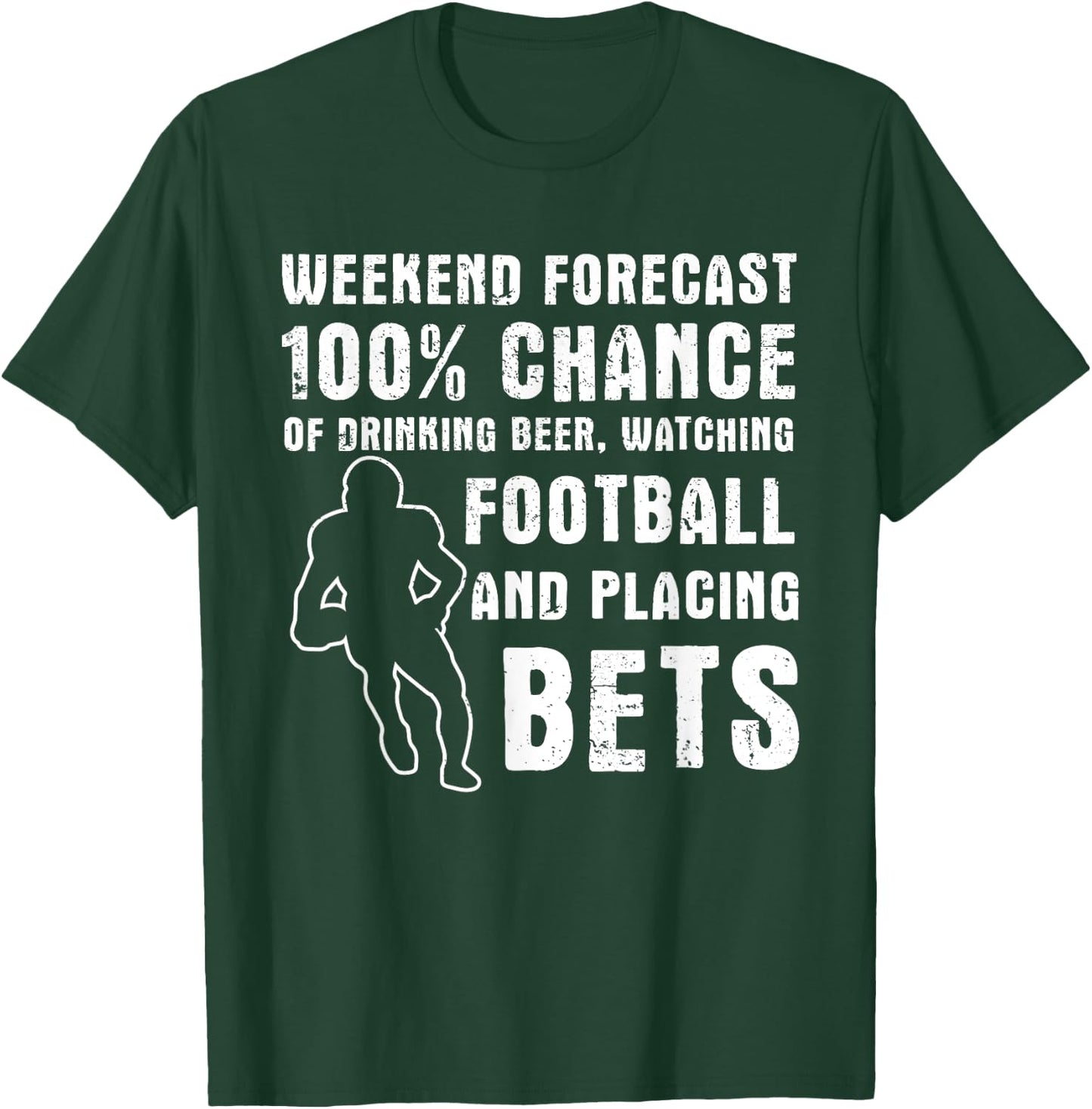 Fantasy Football Sports Betting Gambling Sports Bet Gambler T-Shirt - T-Shirt | Forest