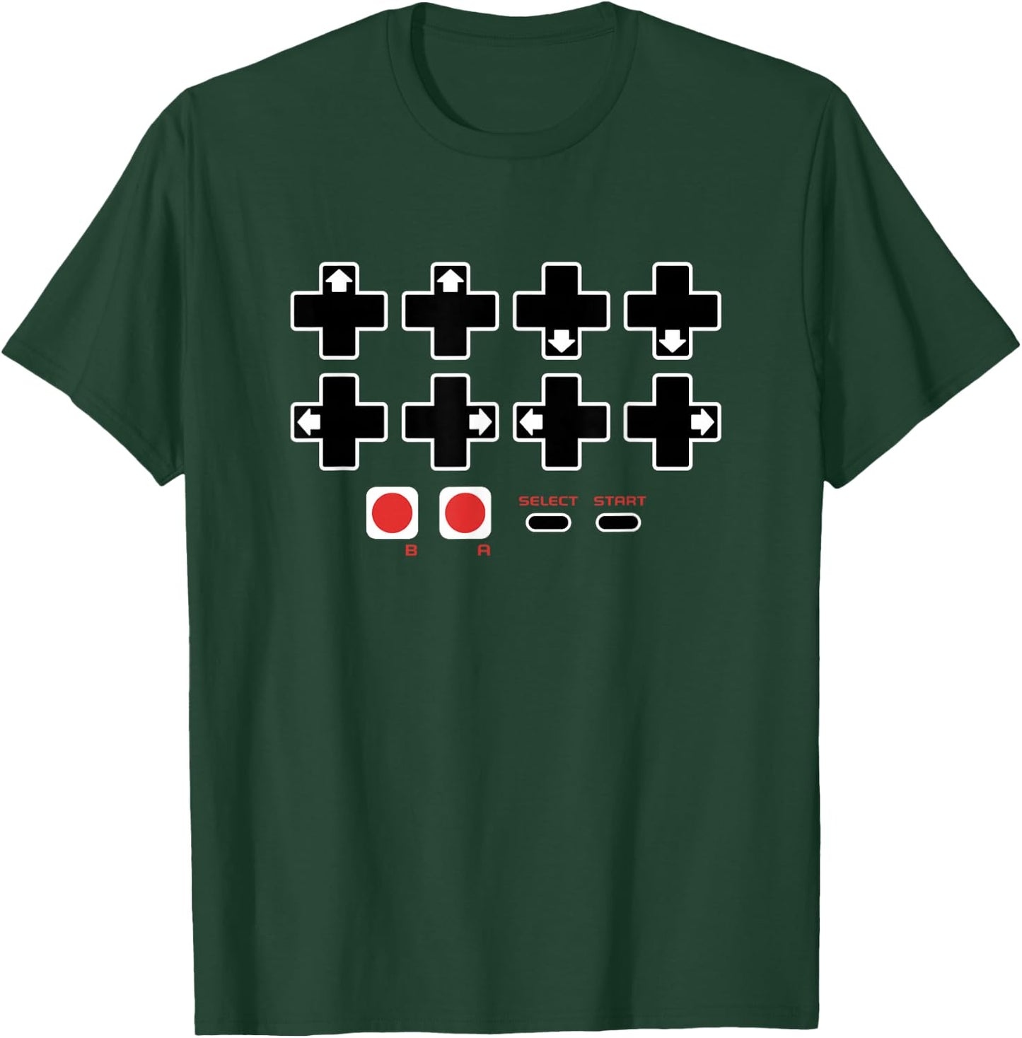 Cheat Code Contra Password T-Shirt - T-Shirt | Forest