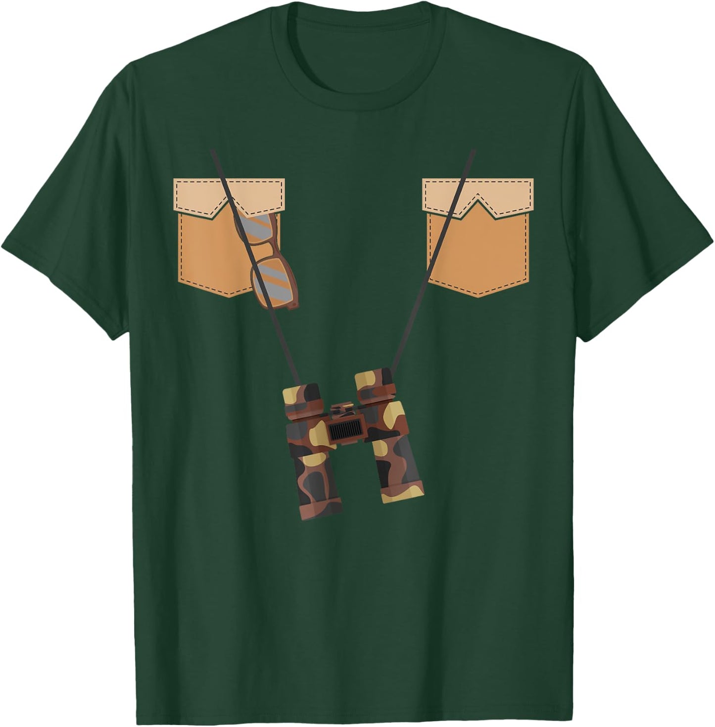 Safari Ranger Costume Halloween Zookeeper Outfit Kids T-Shirt - T-Shirt | Forest