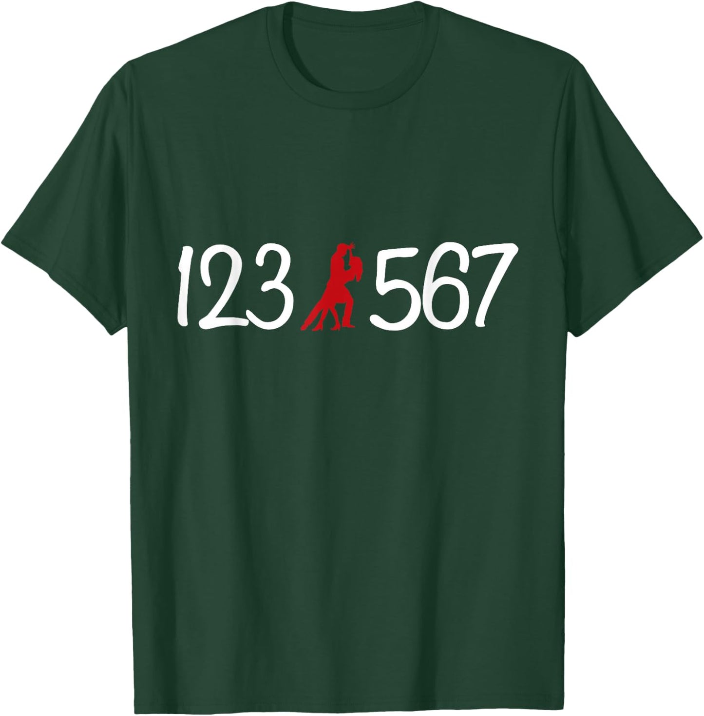 123 567 Salsa Lover Latin Salsa Dance T-Shirt - T-Shirt | Forest