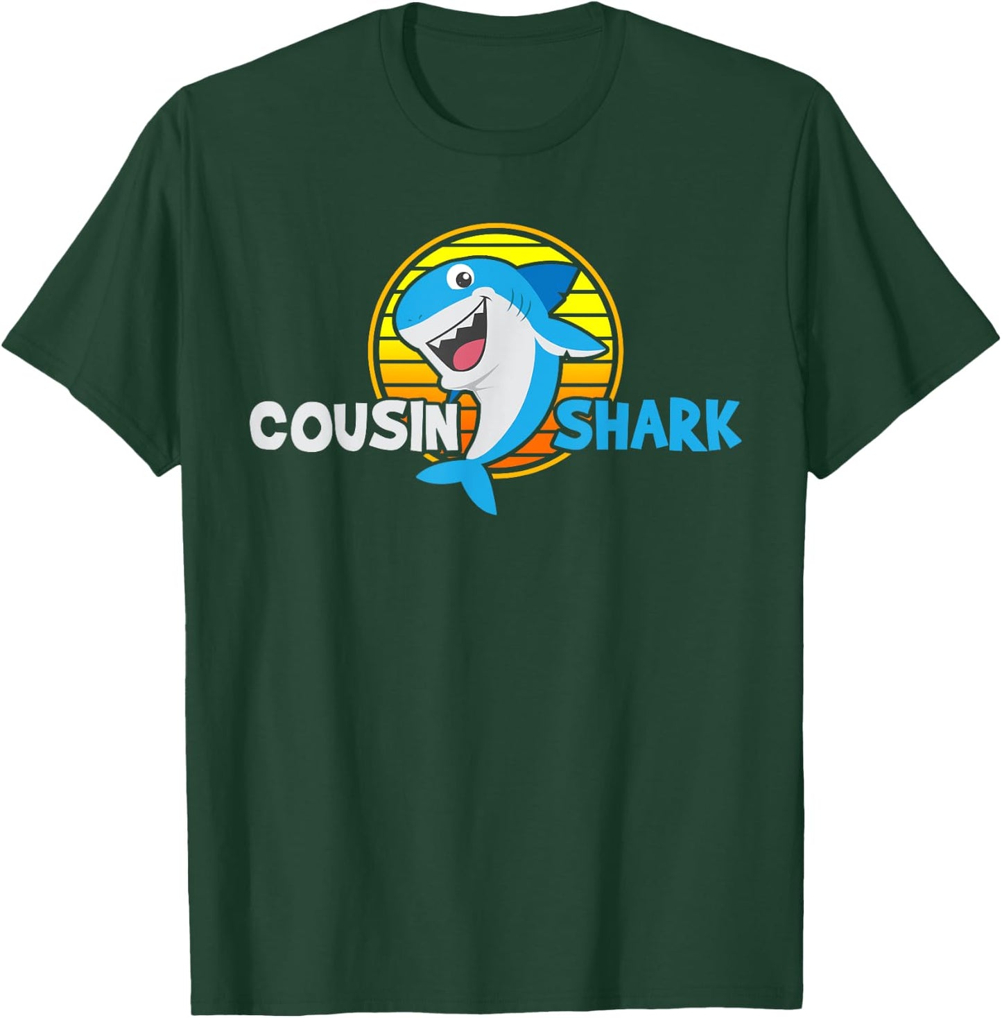 Cousin Gift Shark Lover T-Shirt - T-Shirt | Forest