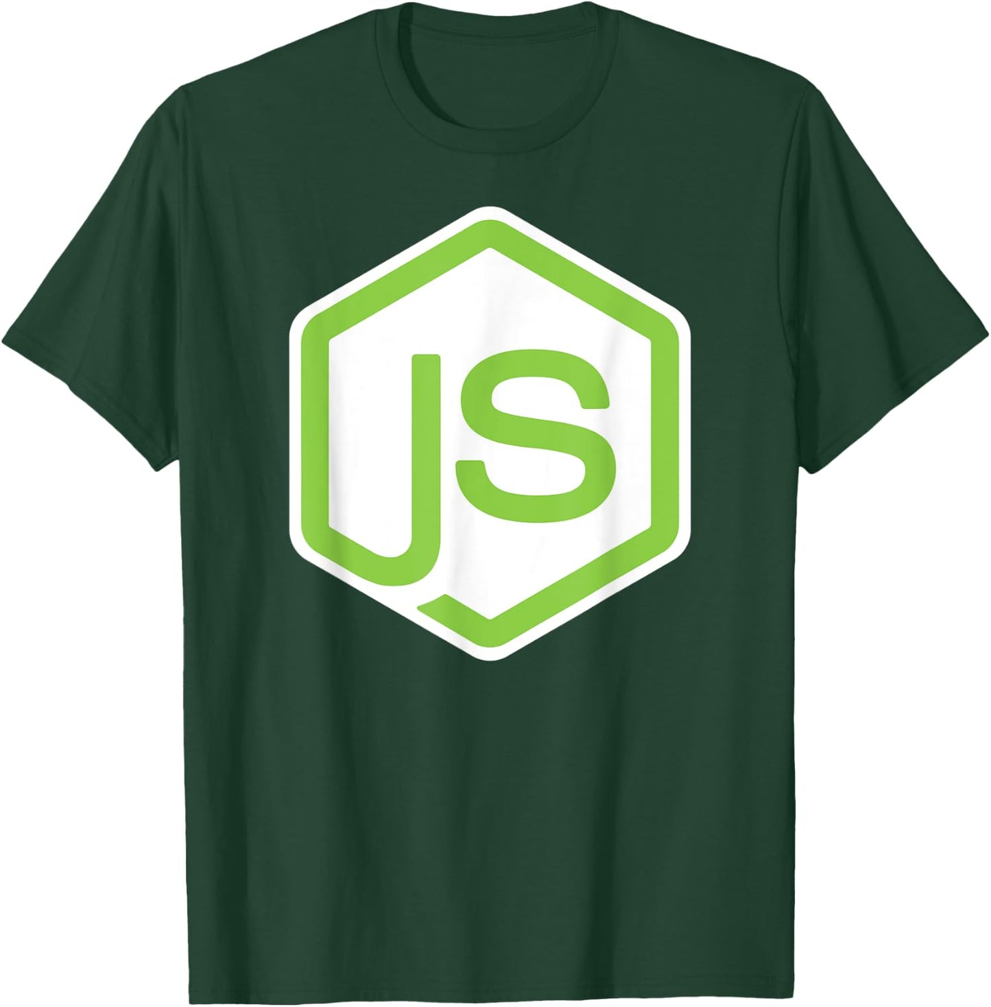 Node.js JavaScript JS Programmer Coding Open Source Geek T-Shirt - T-Shirt | Forest