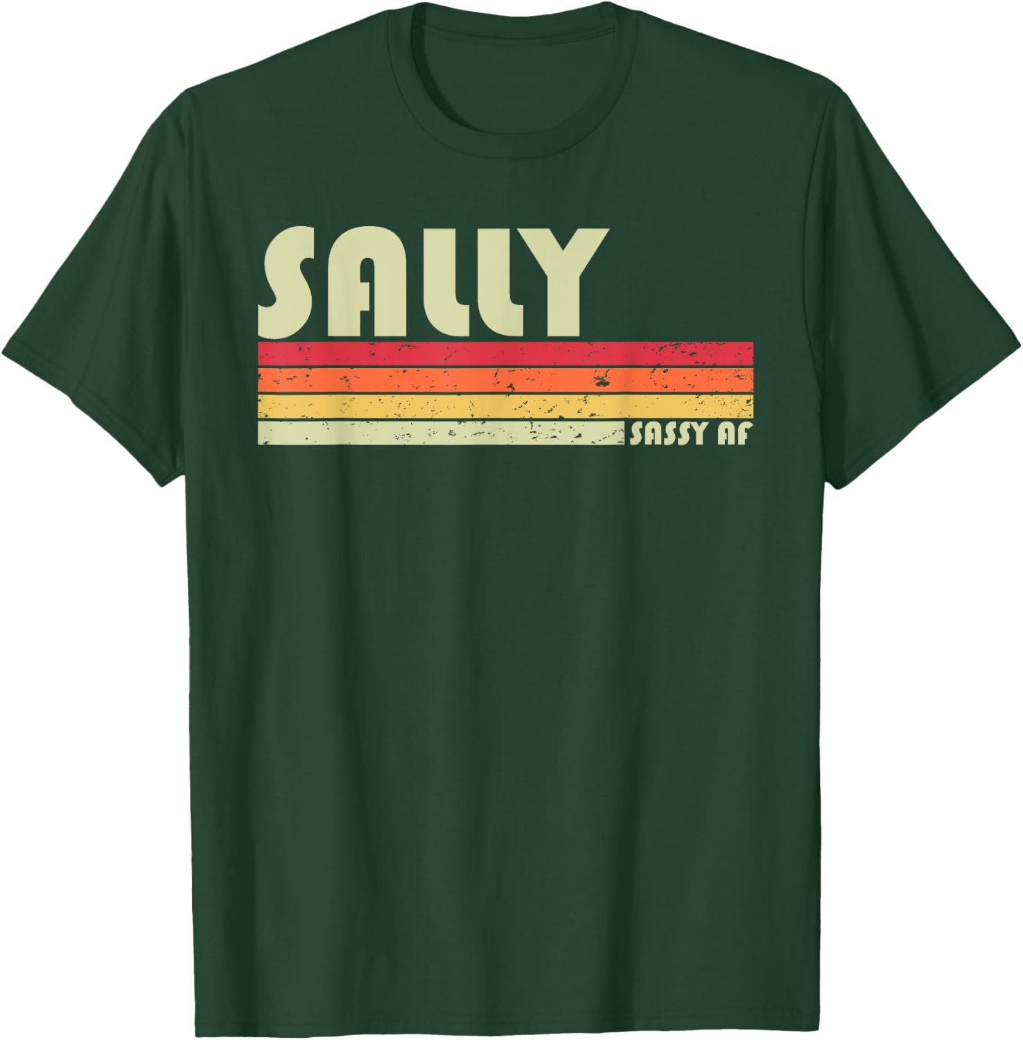 SALLY Gift Name Personalized Retro Vintage 80s 90s Birthday T-Shirt - T-Shirt | Forest