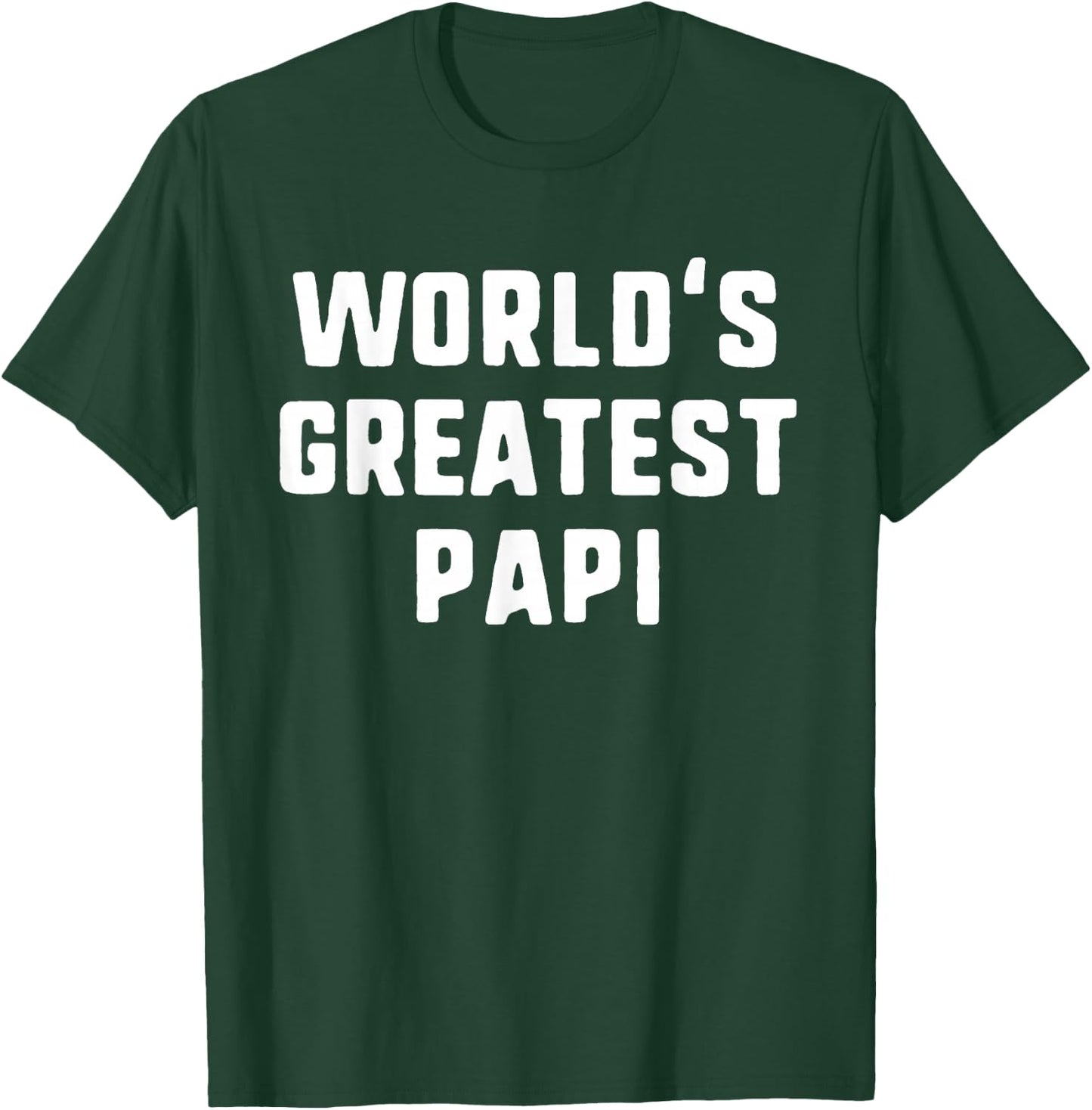 World's Greatest Papi Funny Family T-Shirt - T-Shirt | Forest