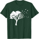 White Tree And Birds Flying Away Free In Nature Silhouette T-Shirt - T-Shirt | Forest