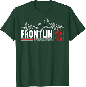 Frontliner ER Nurse Hospital Medical Registered Nursing T-Shirt - T-Shirt | Forest