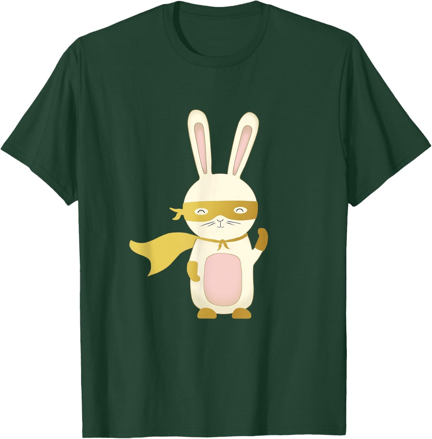 Super Rabbit | Women and Children - The Golden Hero T-Shirt - T-Shirt | Forest