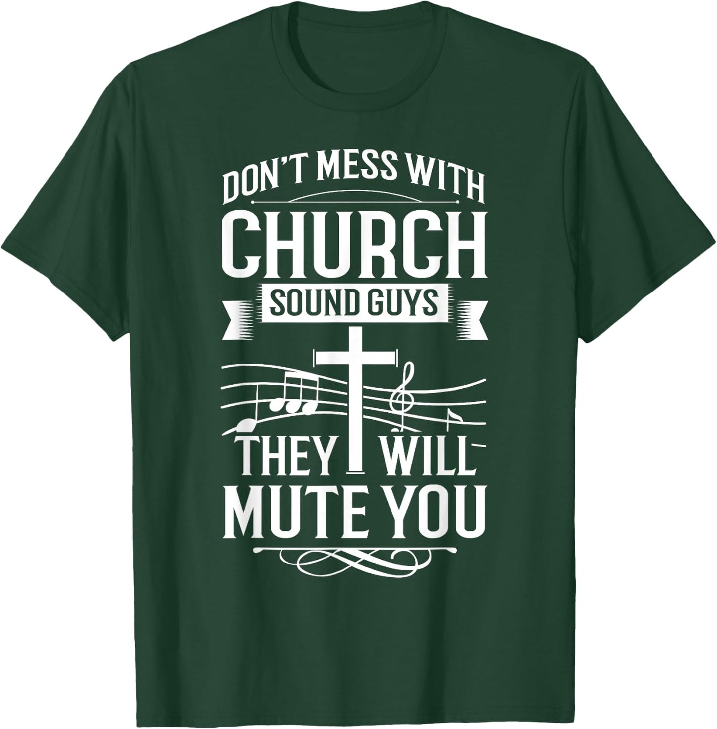 Church Sound Engineer Audio System Music Christian T-Shirt - T-Shirt | Forest