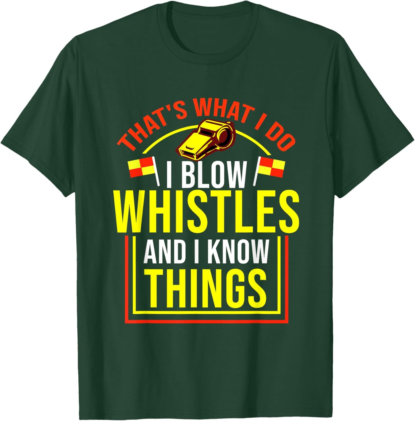 Funny Soccer Referee Design, Gift Ref T-Shirt - T-Shirt | Forest