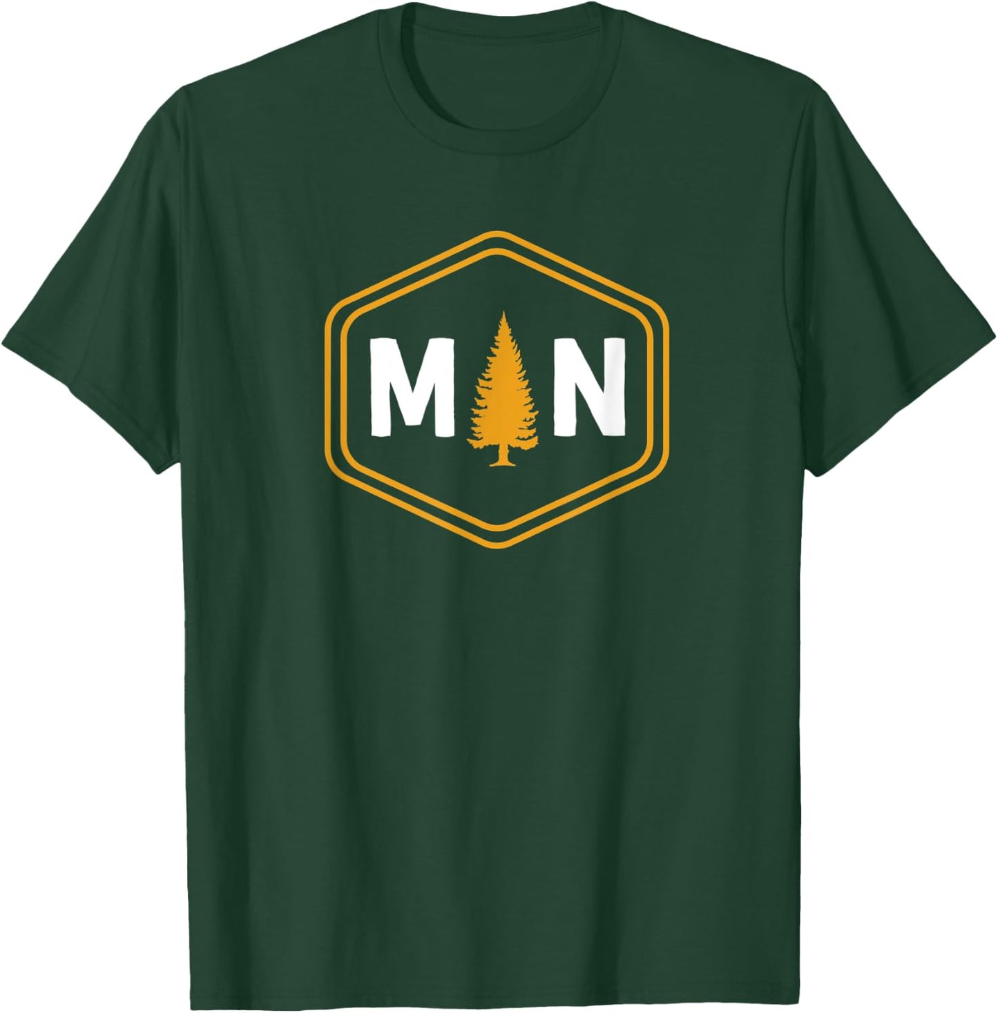 Minnesota MN Badge - Up North Minnesotan T-Shirt - T-Shirt | Forest