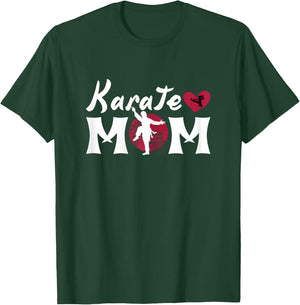Funny Karate Lover Mom Graphic and Girls Karatist T-Shirt - T-Shirt | Forest