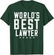 World´s best Lawyer T-Shirt - T-Shirt | Forest