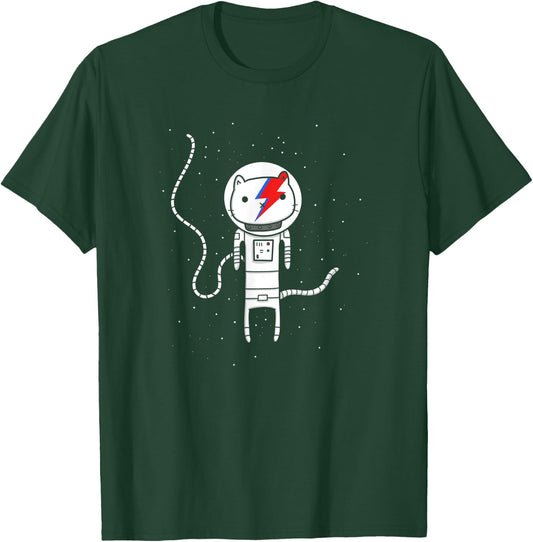 Major Tom Cat | Astronaut Kitty Women Kids T-Shirt - T-Shirt | Forest