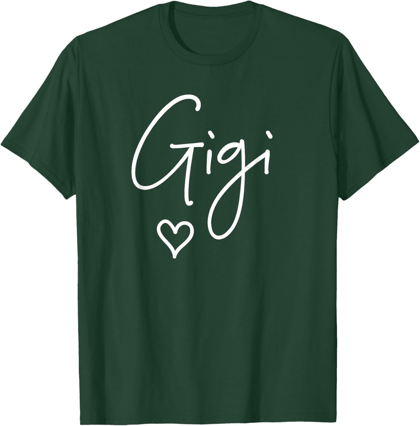 Gigi Grandma Name Women Christmas, Mother's Day, Birthday T-Shirt - T-Shirt | Forest