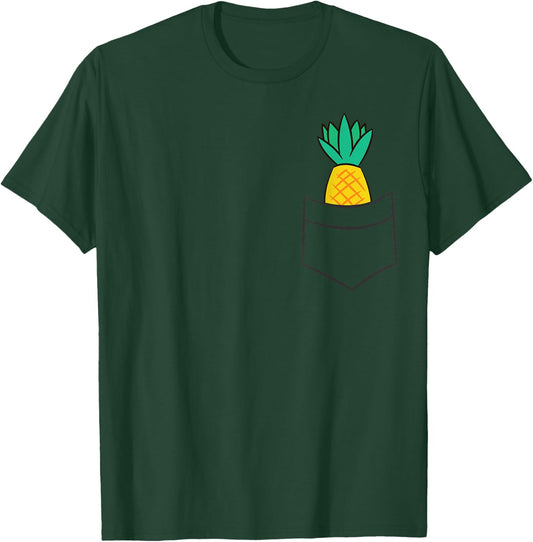 Pineapple Cute Pineapple In a Pocket T-Shirt - T-Shirt | Forest