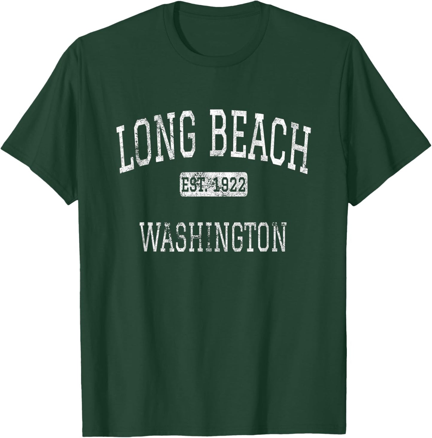 Long Beach Washington WA Vintage T-Shirt - T-Shirt | Forest