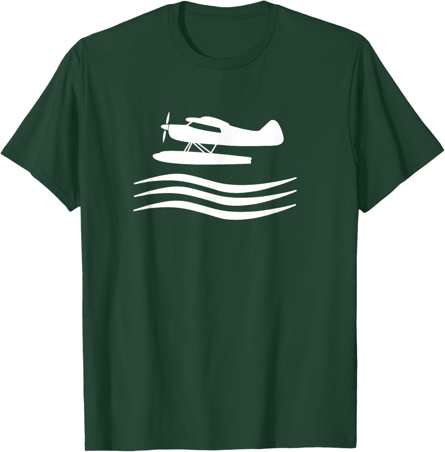 Vintage Seaplane Pilot Retro Graphic design T-Shirt - T-Shirt | Forest