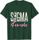 Sigma Female Loner Wolf Lone Individualist Meme Graphic T-Shirt - T-Shirt | Forest