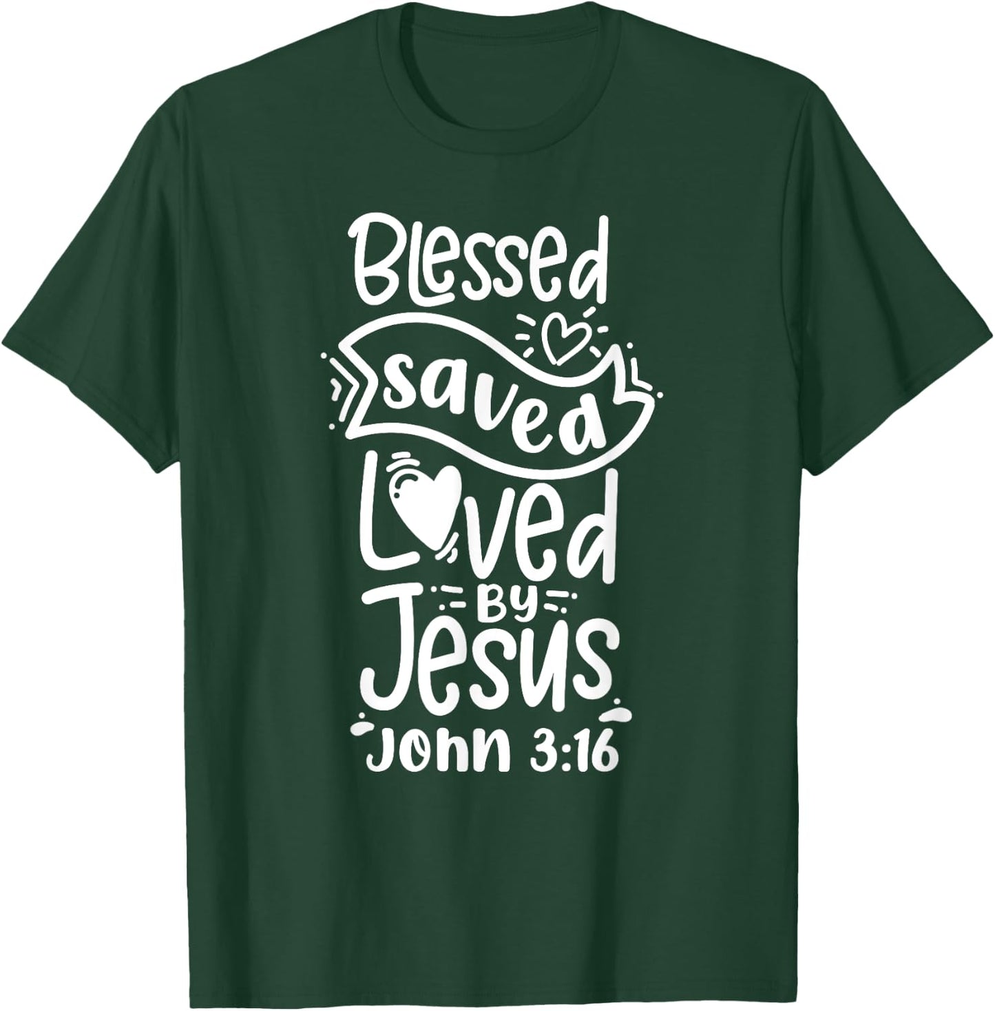 Christian Bible Verse John 3:16 T-Shirt - T-Shirt | Forest