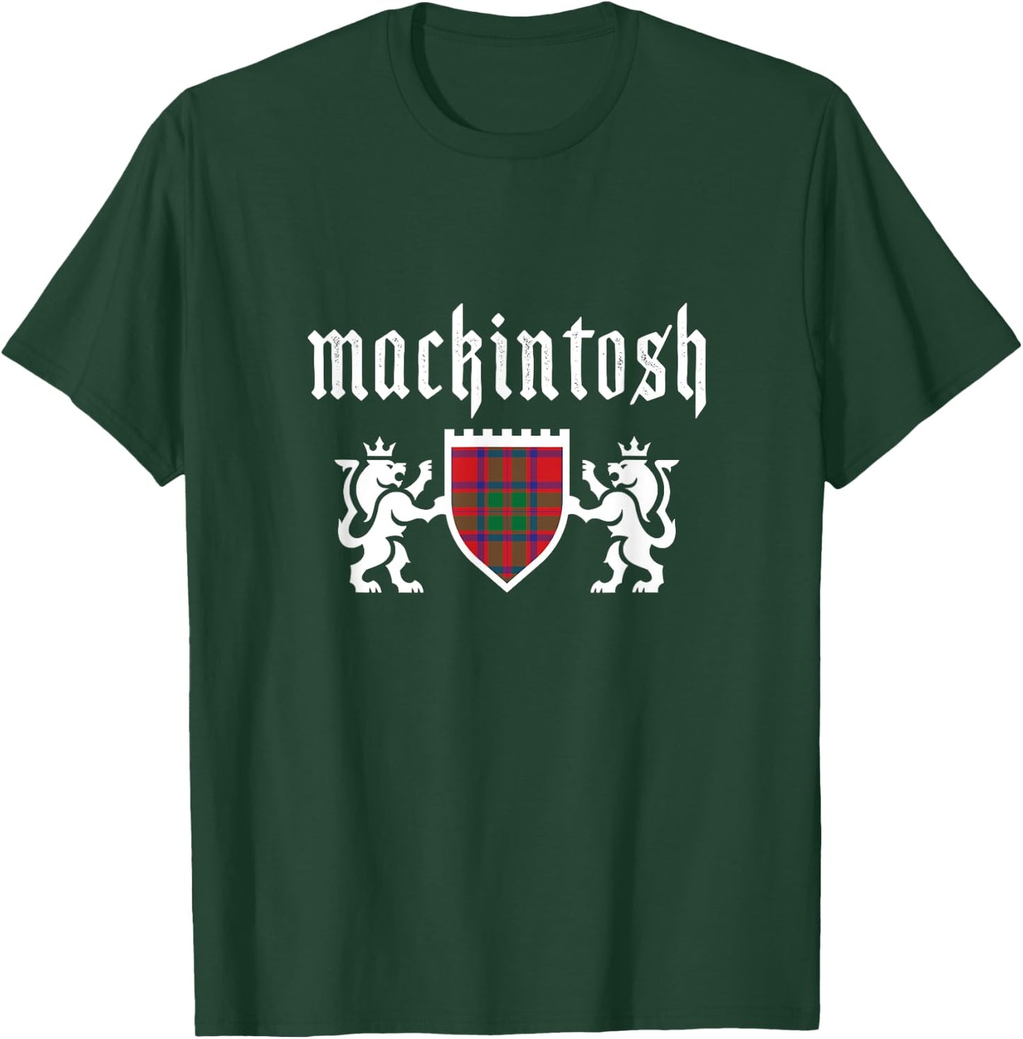 Clan Mackintosh Tartan, Scottish Plaid, Mackintosh Clan T-Shirt - T-Shirt | Forest