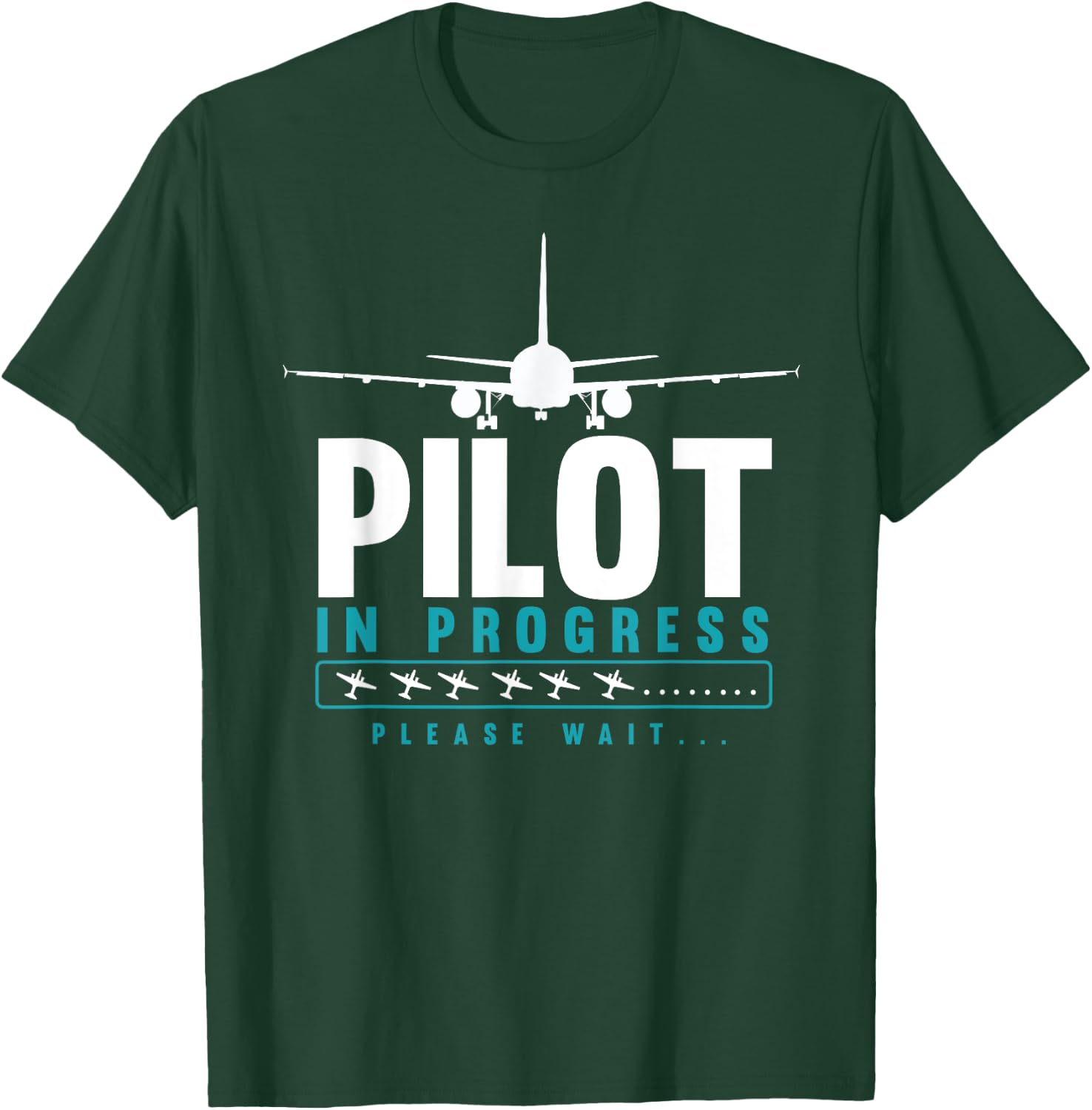 Pilot In Progress, Future Pilot Toy Airplane T-Shirt - T-Shirt | Forest