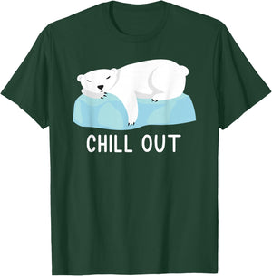 Funny Polar Bear North Pole Polar Bear Love Climate Change T-Shirt - T-Shirt | Forest