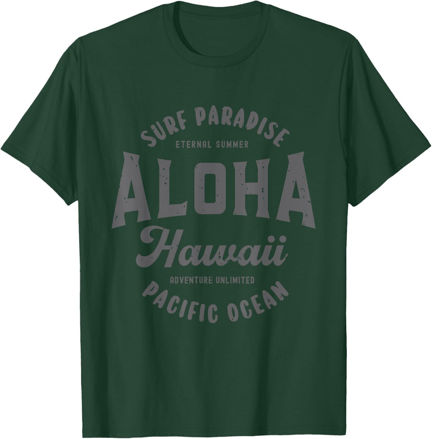 Vintage Aloha Hawaii Retro Preppy Throwback Souvenir T-Shirt - T-Shirt | Forest